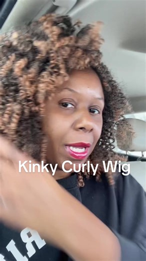 This wig is synthetic but no one will know. Natural-looking curls. Fluffy, bouncy volume. Made with heat-resistant fiber that lasts, even with daily wear. Low maintenance. Big compliments.#KinkyCurlyWig#SyntheticWig #WigTikTok#ProtectiveStyle#TikTokShopJumpstartSale