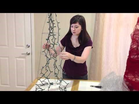 How to Make a Tomato Cage Christmas Tree