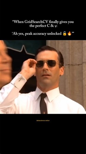 𝘿𝙖𝙩𝙖 𝙎𝙘𝙞𝙚𝙣𝙘𝙚 𝙉𝙖𝙩𝙞𝙤𝙣📊 on Instagram: "📍 SUPPORT VECTOR MACHINES – PART 5.5: IMPLEMENTATION OF KERNEL SVM & HYPERPARAMETER TUNING GridSearchCV is like the ultimate cheat code for tuning your Support Vector Machine (SVM). It systematically tries different combinations of hyperparameters — like C, γ (gamma), and even kernel types — running cross-validation for each one. This means you’re not just guessing which settings might work; you’re scientifically searching for the sweet spot