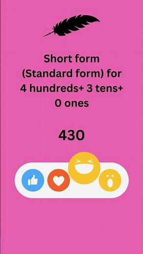 Short form (Standard form) 3 digit numbers Example 1