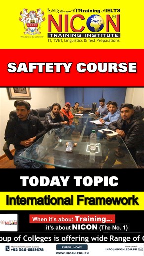 This clip breaks down the core idea behind international safety frameworks and why they matter in modern workplaces. It’s a simple, straight look at how global standards help organisations stay consistent, compliant and safe. Perfect for anyone starting their safety journey or brushing up on essential concepts. #SafetyTraining #InternationalStandards #WorkplaceSafety #HSE #SafetyFramework #NICON #ProfessionalTraining | NICON Group of Colleges