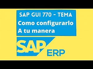 COMO CAMBIAR EL TEMA EN SAP GUI 770 | Configúralo como un profesional