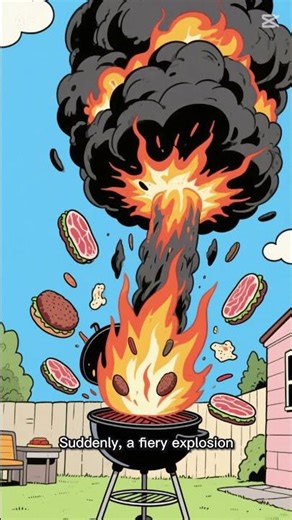 Peter griffin exploding a barbecue #steak #grill #petergriffin