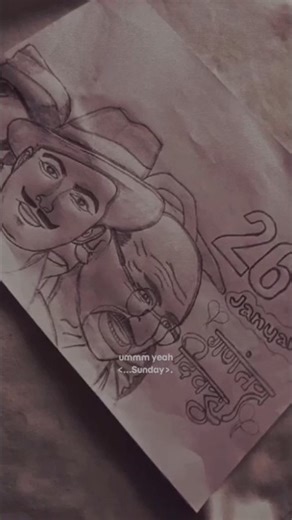 26th republic Day Drawing 🇮🇳✍️ #shorts #republicday #drawing #freedomfighter