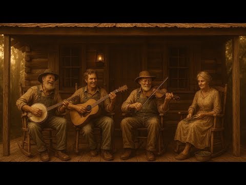 Front Porch Pickin’ – Relaxing Bluegrass Music | Acoustic Country from a Kentucky Cabin Porch