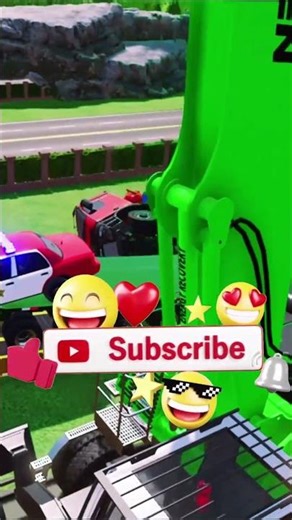 POLICE CAR, AMBULANCE, FIRE TRUCK, COLORFUL FOR TRANSPORTING ! -FS22 #shorts #policecar #truckmixer