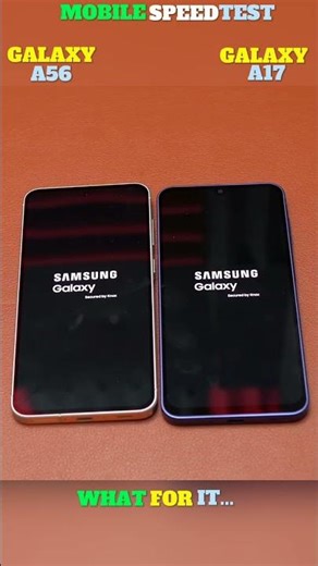 😱⚡ GALAXY A56 vs GALAXY A17 SPEED TEST!! #viralshorts