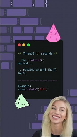 How to use the .rotateY() method in Three.js to make your 3D objects spin
