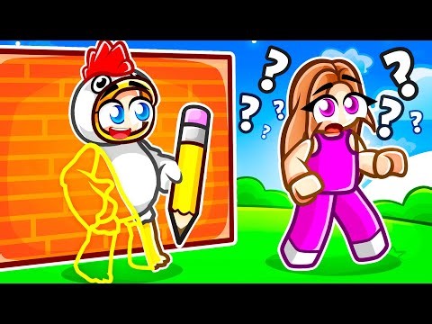 CACHE CACHE mais je DEVIENS ce que je DESSINE sur Roblox !