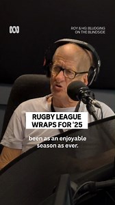 Happy Rugby League! 🏉 Grand Final day is here and it’s time to look back and look forward. Roy & HG: Bludging On The Blindside – Hear it now on ABC listen: https://ab.co/ABCListenApp | ABC listen