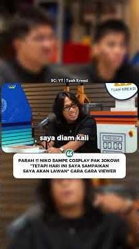 parah banget viewer marapthon! niko sampe cosplay pak jokowi "tetapi hari ini saya akan lawan" wkwk