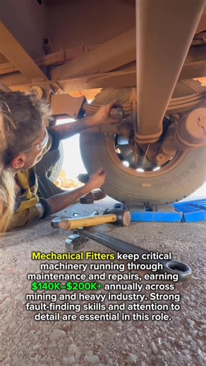 Mechanical Fitter on site 🔧🇦🇺 Keeping the plant alive and kicking. From stripping gearboxes to aligning shafts, chasing breakdowns, and getting equipment back online fast. It’s hands on, technical work where precision matters and downtime isn’t an option. Long shifts, dirty hands, and the satisfaction of fixing what keeps the whole operation moving ⚙️💪 All credits to the rightful owner of the video. For video removal or concerns, please DM the page directly. | Fifo Jobs