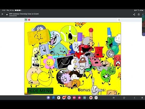 BFDI BFDIA IDFB BFB TPOT Contestant Generator Speedrun (4:33)