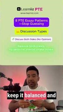 Master PTE Writing Fast: 8 Essay Structures