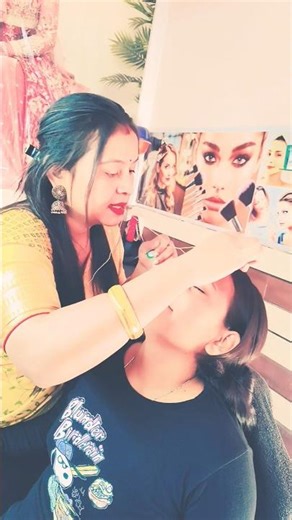 Bhumi parlour#threading#original voice#short video
