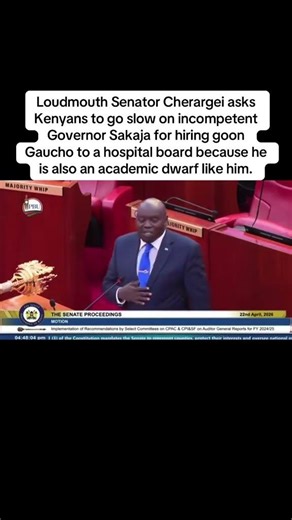 SAKAJA SHOULD BE FIRED FOR HIRING AN ACADEMIC DWARF TO LEAD mama lucy ~ Cherargei