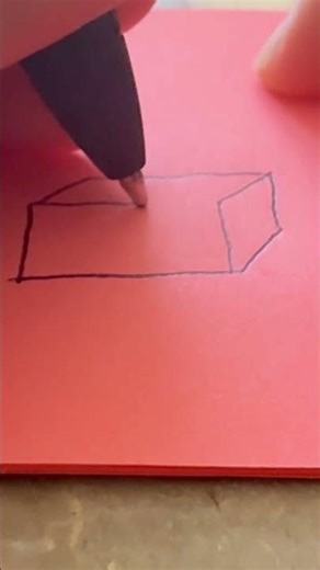 How 2 draw a 3D rectangular prism!!! #drawing #art #tutorial