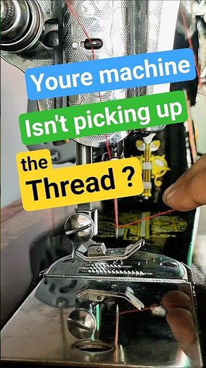 Sewing machine not picking up the thread? lets fix it! #sewing #sewingtutorial #sewingtips #shorts