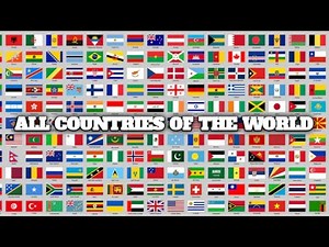 Learn countries of the world | All 195 countries of the world with flags | #pronunciation #world