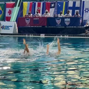 These two had an amazing performance today! This youth mixed duet routine was adapted from a previous duet swam by Bill May and Natalia Vega.🥇 Michael Chan (Freedom Valley YMCA) and Kennah Burdette (Arizona Desert Dolphins) have only been swimming together for a few weeks! Great job to these athletes and coaches Ludi Perrin and Hiea-Yoon Kang. 🇺🇸 #WeMoveAsOne | USA Artistic Swimming