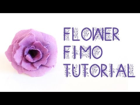 [Fimo Friday] Blume/Flower Fimo Tutorial/ Flower polymer clay tutorial | Anielas Fimo