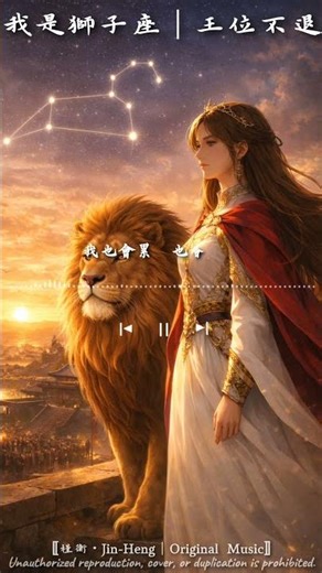 槿衡-《我是獅子座｜王位不退》『我是獅子座，心裡有把火，我要的不是比較，是站上屬於我的位置』『自尊比什麼都重，就算玻璃心，我也要抬頭發光』『溫柔藏在強勢後面，只給真的懂我的人』【動態歌詞】♪