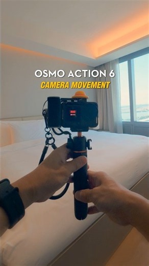Top camera movement using Osmo Action 6