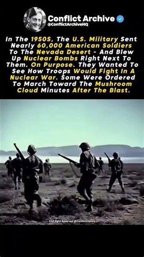 When 60,000 U.S. Soldiers Witnessed Nuclear Tests.#history #worldwar2 #ww2 #ColdWar #USmilitary