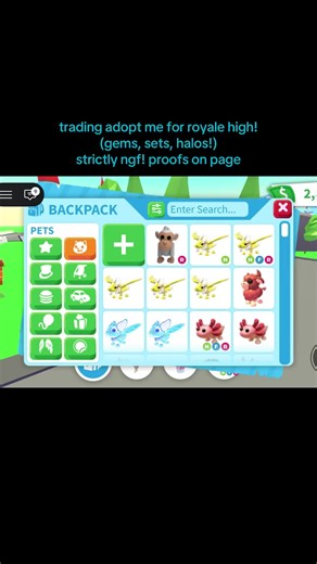 Trading for Royale High in Adopt Me: Gems and Halos