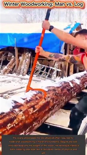 Winter Woodworking: Man vs. Log