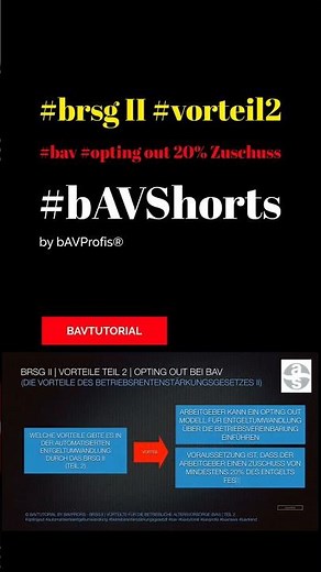 🎥 BRSG II [TUTORIAL VORTEIL 2 | OPTING OUT MIT 20% AG ZUSCHUSS] EINFACH ERKLÄRT