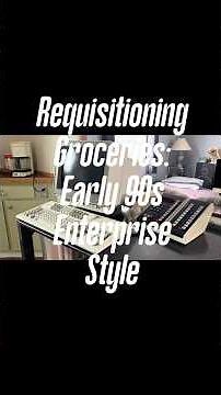 How to requisition groceries: Early 90s IBM AS/400 Style