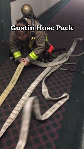 How Firefighters Deploy a Gustin Hose Pack 🚒🔥 | Hose Deployment