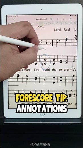 forScore Annotations on an Old iPad | Day 09