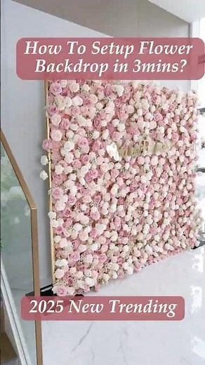 How to Set Up This Elegant Flower Backdrop in 3 Minutes! 🌸 | 2025's Trending Wedding Decor Inspo