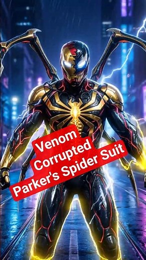 Venom Merges with Iron Spider Suit in EPIC Fusion! #shorts