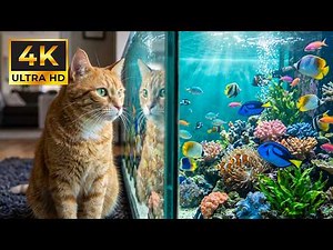🐠 Cat TV Fish Tank for Cats to Watch 🐱 | Real Aquarium Fish in 4K HDR