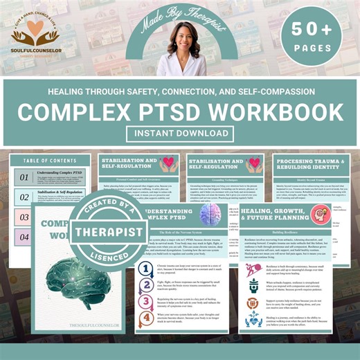C-PTSD Workbook | Trauma Recovery, Emotional Regulation (digital Download) - Etsy