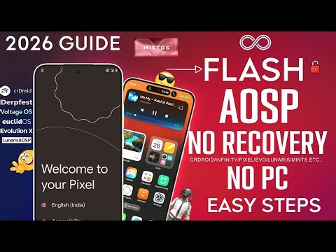 Create Recovery & Flash any AOSP ROM to Any Android Phone Without PC 🖥 | 2026 Guide