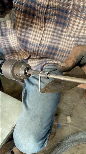 Closed Loop Tension Spring Made on Hand Drill Machine #shorts