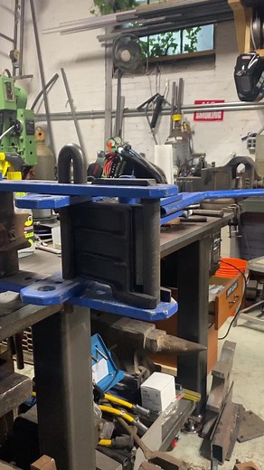 The Hossfeld metal bender is one of the most useful tools I have! The bulldozer die makes plate bending a breeze! #maker #weld #metalworking #steel #bend #fabricator #metalshop #sculpture #metal #blacksmith | Make Everything