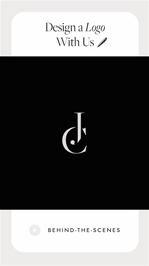 Togue™ | Brand Design on Instagram: "The letters J+C as a logo 👀 Typography with elegant details and an integrated layout. #logodesign #branddesign #logochallenge #designprocess"