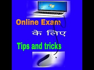 Online examination demo || tips and tricks ||
