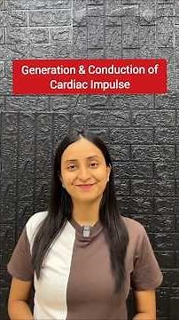 Generation & Conduction of Cardiac Impulse | Human Heart #neet #biology #study #shorts #ytshorts