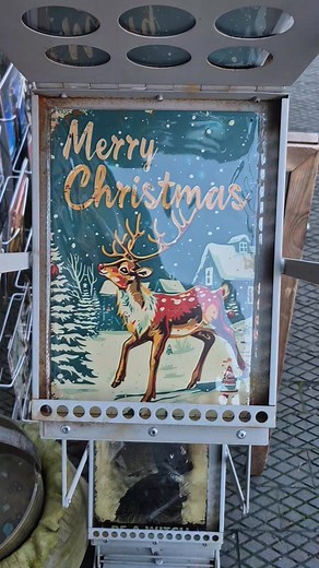 On till 430 today...Christmas metal signs in stock for inside and outside use... | Craven Vintage