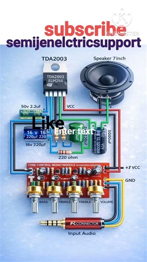 Mini Amplifier 🔊 Bana Lo 2 Minute Me! | Simple Circuit 🔥 #electrical #shorts
