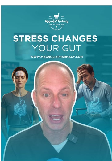 Stress doesn’t just live in your head — it shows up in your gut. That nervous stomach, bloating, urgency, or digestive flare when life gets overwhelming? That’s your gut and brain constantly talking to each other. When stress stays high, digestion, inflammation, and even your gut bacteria can shift in ways that make symptoms feel confusing and unpredictable. If you want to learn more about how stress affects the gut and what actually helps improve gut health, check my bio for the episode where w