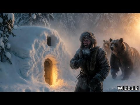 Building a Snow House in the Wild | Unexpected Bears 😳🐻