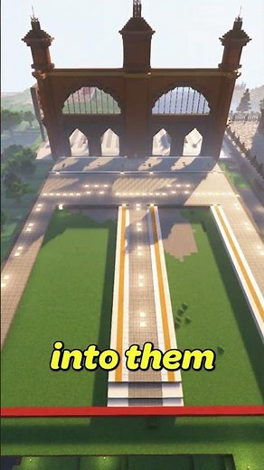 MASSIVE Minecraft Train station build progress ! #shorts