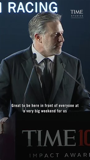 Just ahead of the Formula 1 Grand Prix in Abu Dhabi, McLaren CEO Zak Brown received a TIME100 Impact Award in recognition of his achievements in motorsports. It was presented by double Formula 1 champion Mika Häkkinen. “This is very cool being presented an award by one of my heroes growing up,” Brown said. Read more about his award here: https://time-magazine.visitlink.me/6SYJL5 Presented by Capital.com International and NMDC Group | TIME